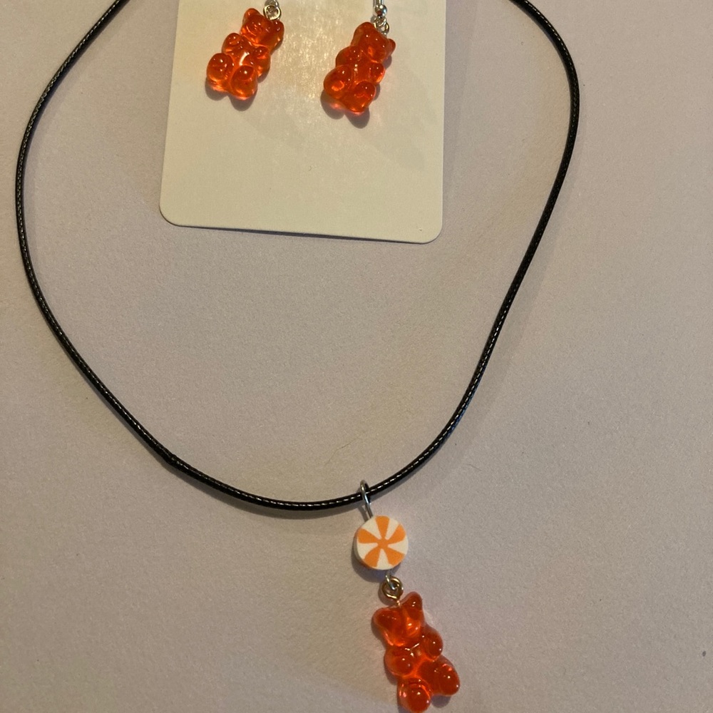 Handmade Gummy Bear Jewelry Set